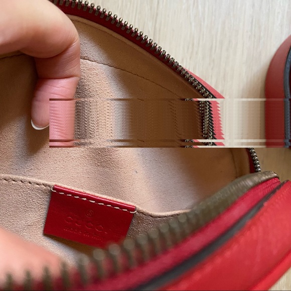 Gucci Red Marmont Belt Bum Bag — Chevron - Picture 10 of 13